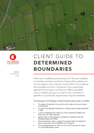 Revised TSA Client Guide on Determined Boundaries