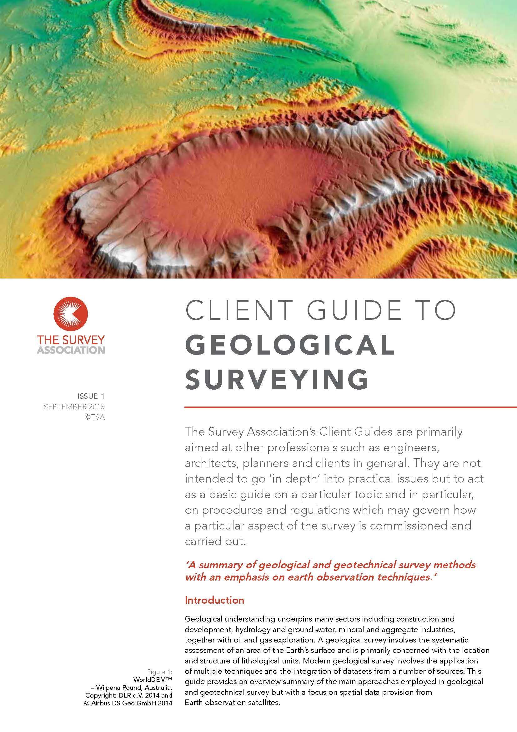 New TSA Client Guide on Geological Surveying
