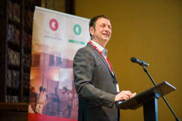 Matt Allwright presenting AGM
